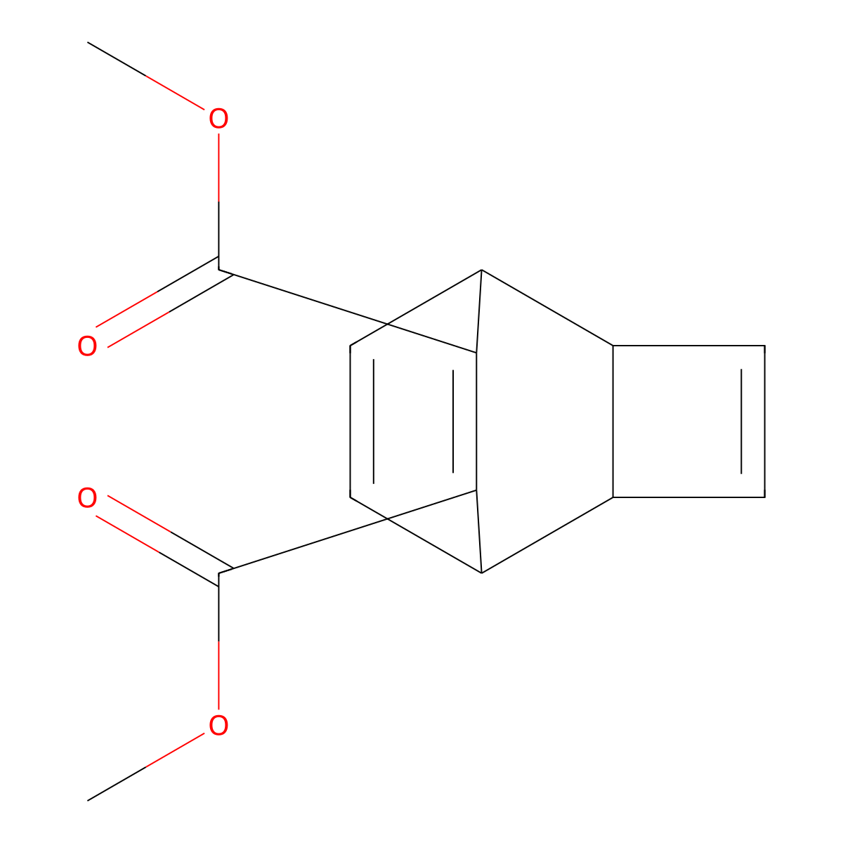 Dimethyl tricyclo[4.2.2.0~2,5~]deca-3,7,9-triene-7,8-dicarboxylate molecular structure, CAS 25733-20-4