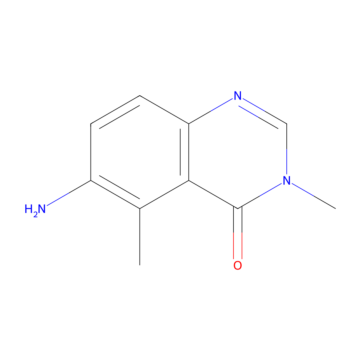 6-amino-3,5-dimethylquinazolin-4(3H)-one molecular structure, CAS 2573783-01-2