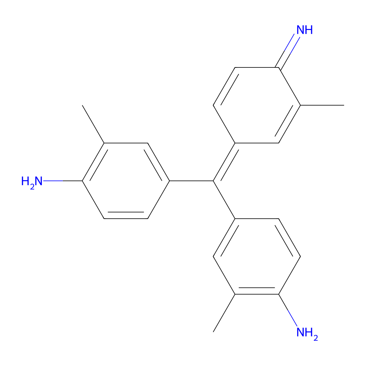 New fuchsin free base molecular structure, CAS 25739-74-6