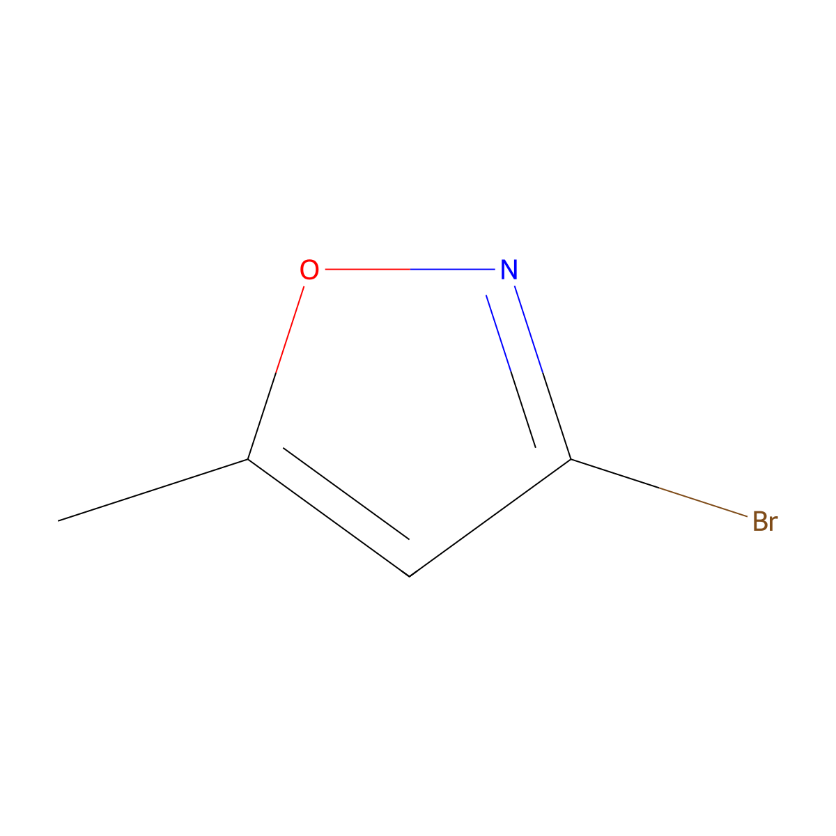 3-Bromo-5-methyl-1,2-oxazole molecular structure, CAS 25741-97-3
