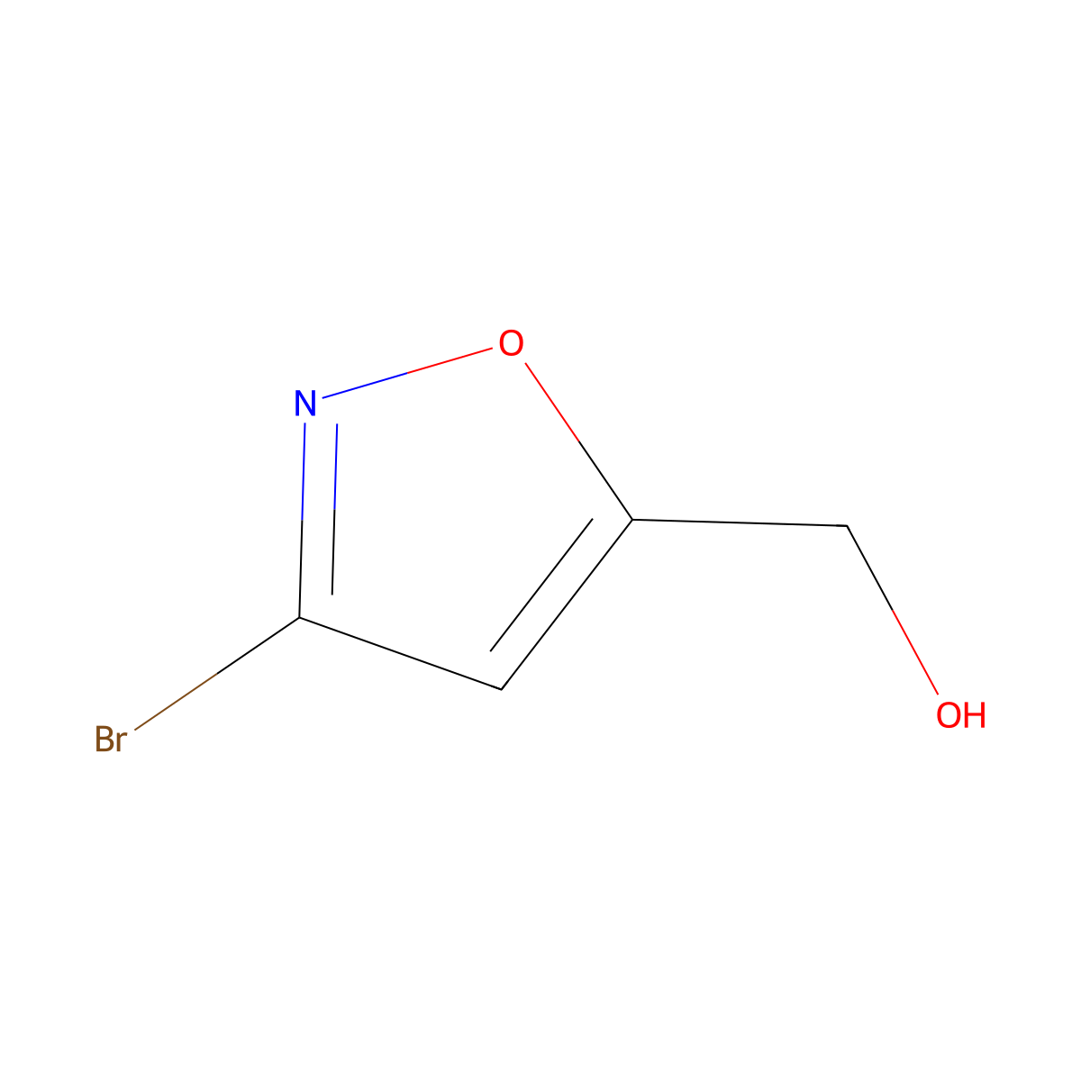 (3-Bromo-1,2-oxazol-5-yl)methanol molecular structure, CAS 25742-00-1