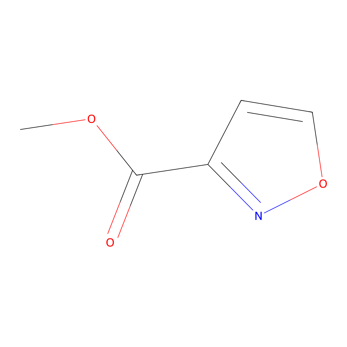 Methyl 1,2-oxazole-3-carboxylate molecular structure, CAS 25742-68-1