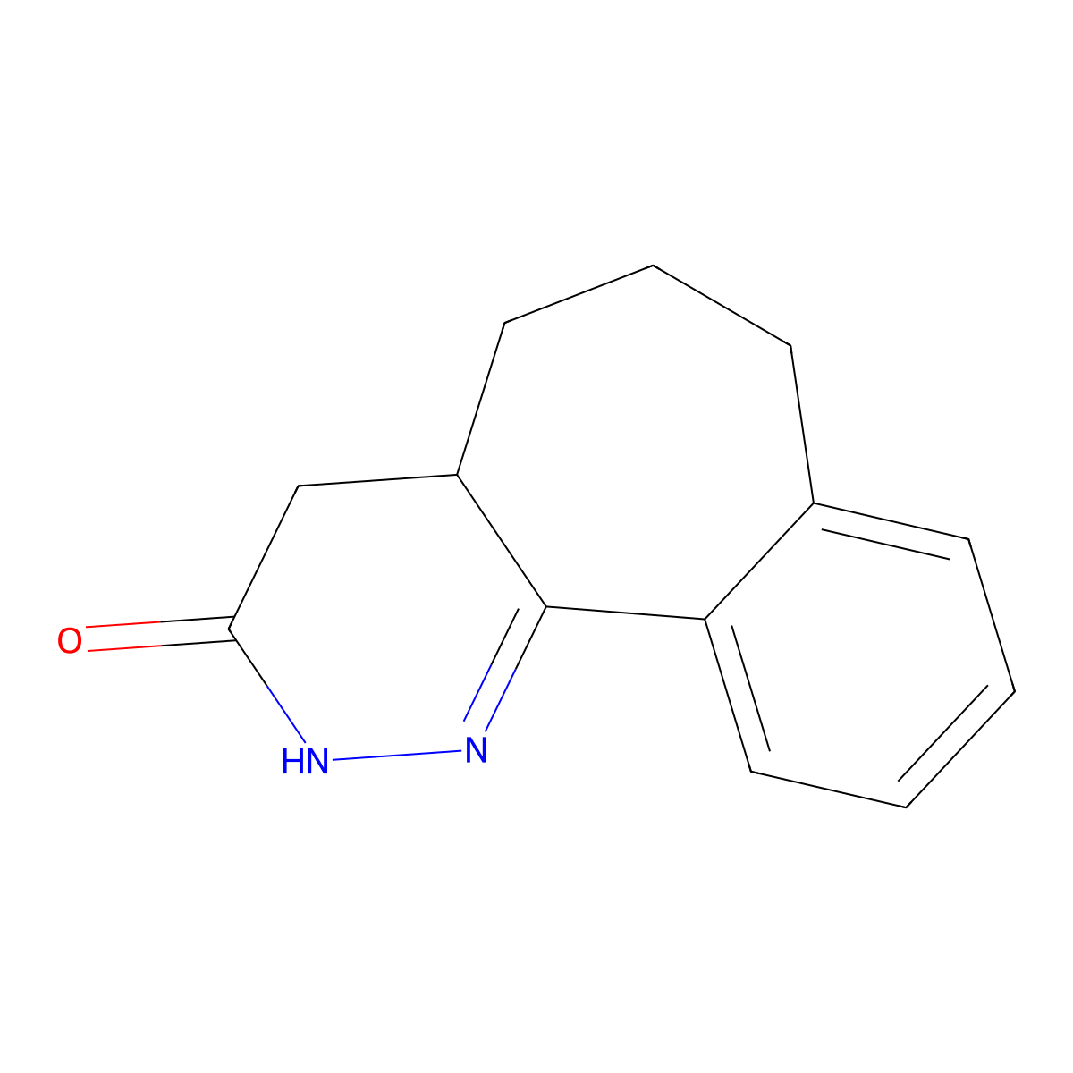 2,4,4A,5,6,7-Hexahydro-benzo[6,7]cyclohepta[1,2-C]pyridazin-3-one molecular structure, CAS 25742-87-4