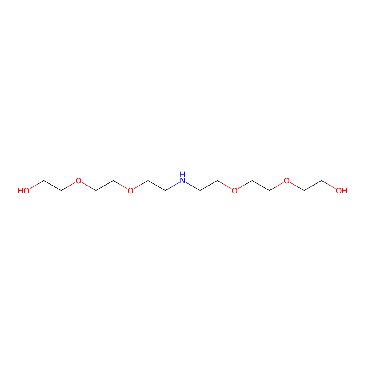 3,6,12,15-Tetraoxa-9-azaheptadecane-1,17-diol molecular structure, CAS 25743-12-8