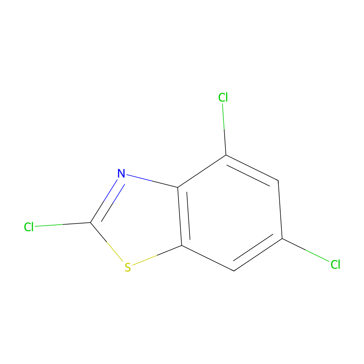 2,4,6-Trichloro-benzothiazole molecular structure, CAS 25745-12-4