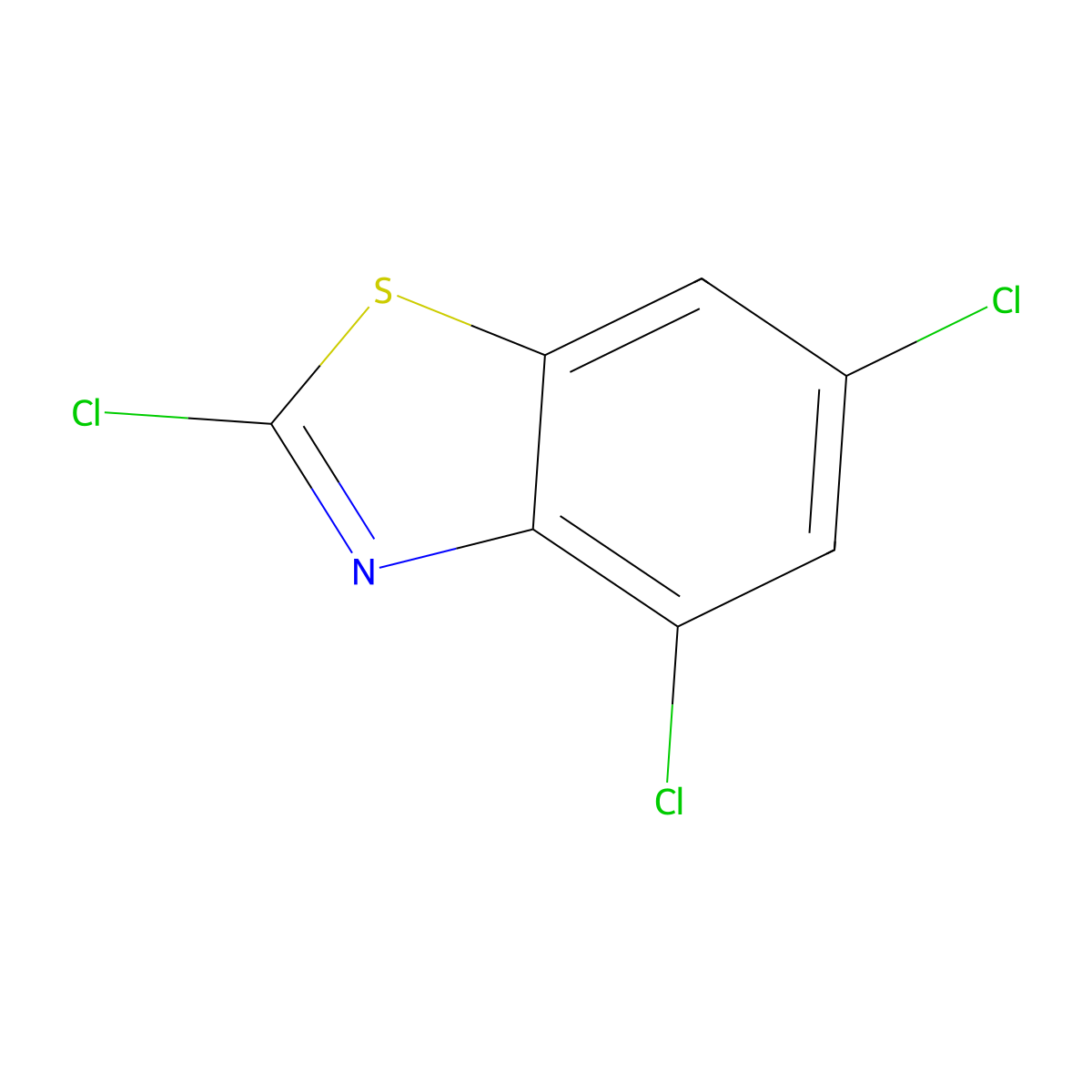 2,4,6-Trichloro-benzothiazole molecular structure, CAS 25745-12-4