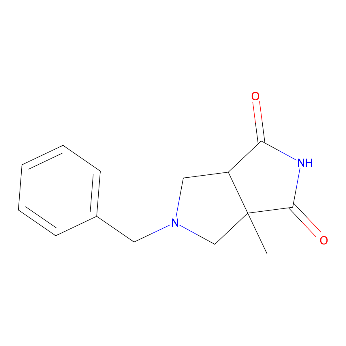 cis-5-benzyl-3a-methyl-6,6a-dihydro-4H-pyrrolo[3,4-c]pyrrole-1,3-dione molecular structure, CAS 2574525-13-4