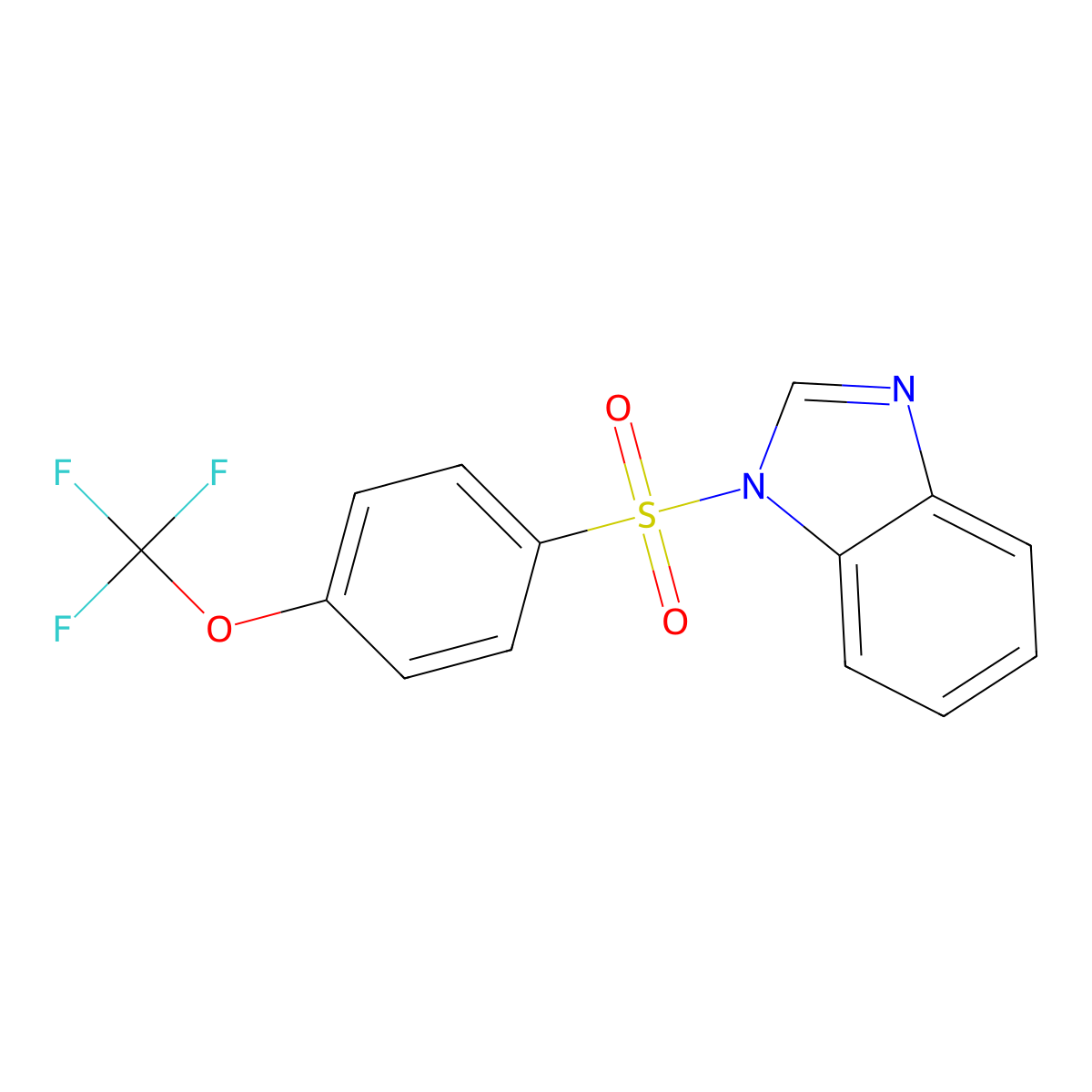 1-[4-(trifluoromethoxy)benzenesulfonyl]-1H-1,3-benzodiazole molecular structure, CAS 2574525-57-6