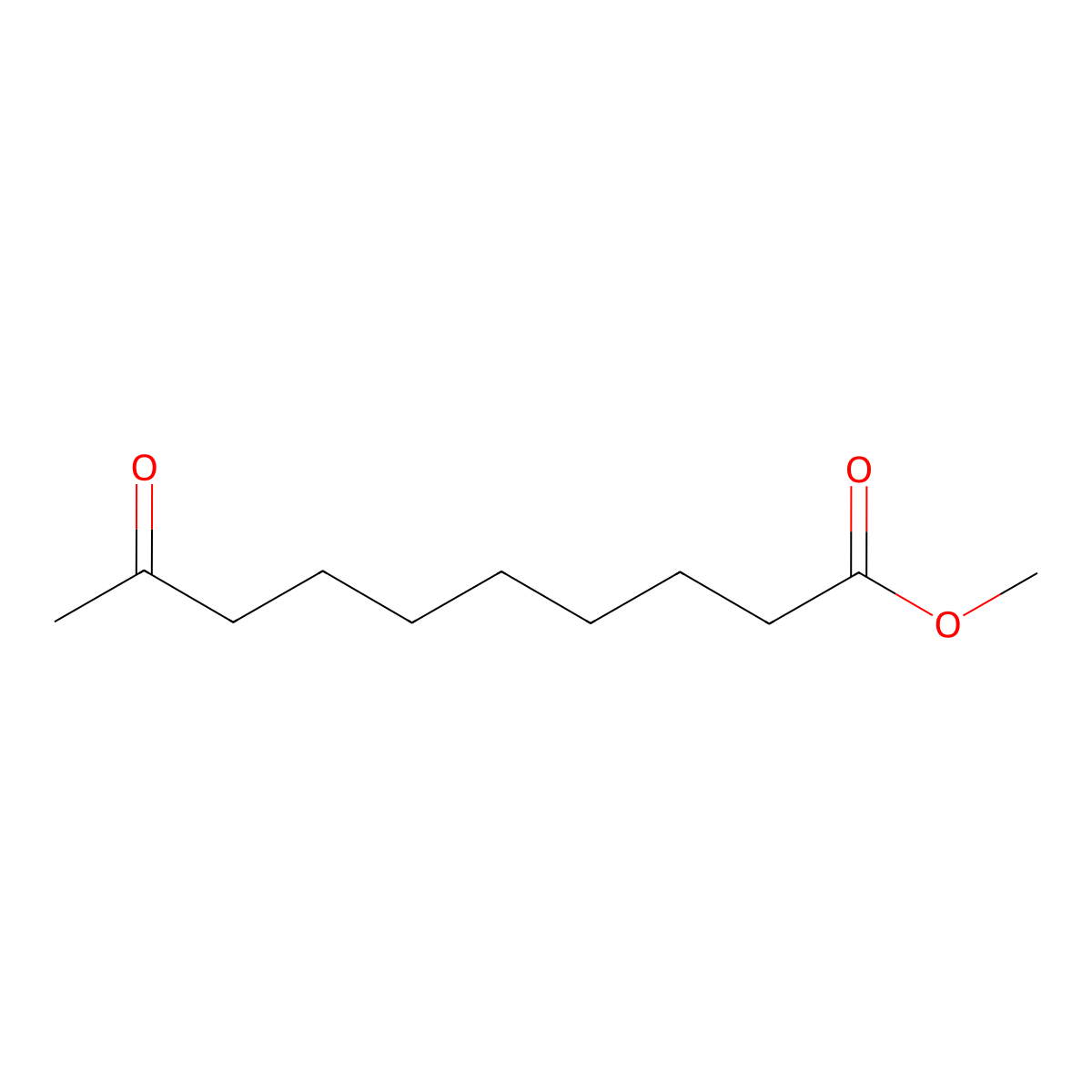 Methyl 9-oxodecanoate molecular structure, CAS 2575-07-7