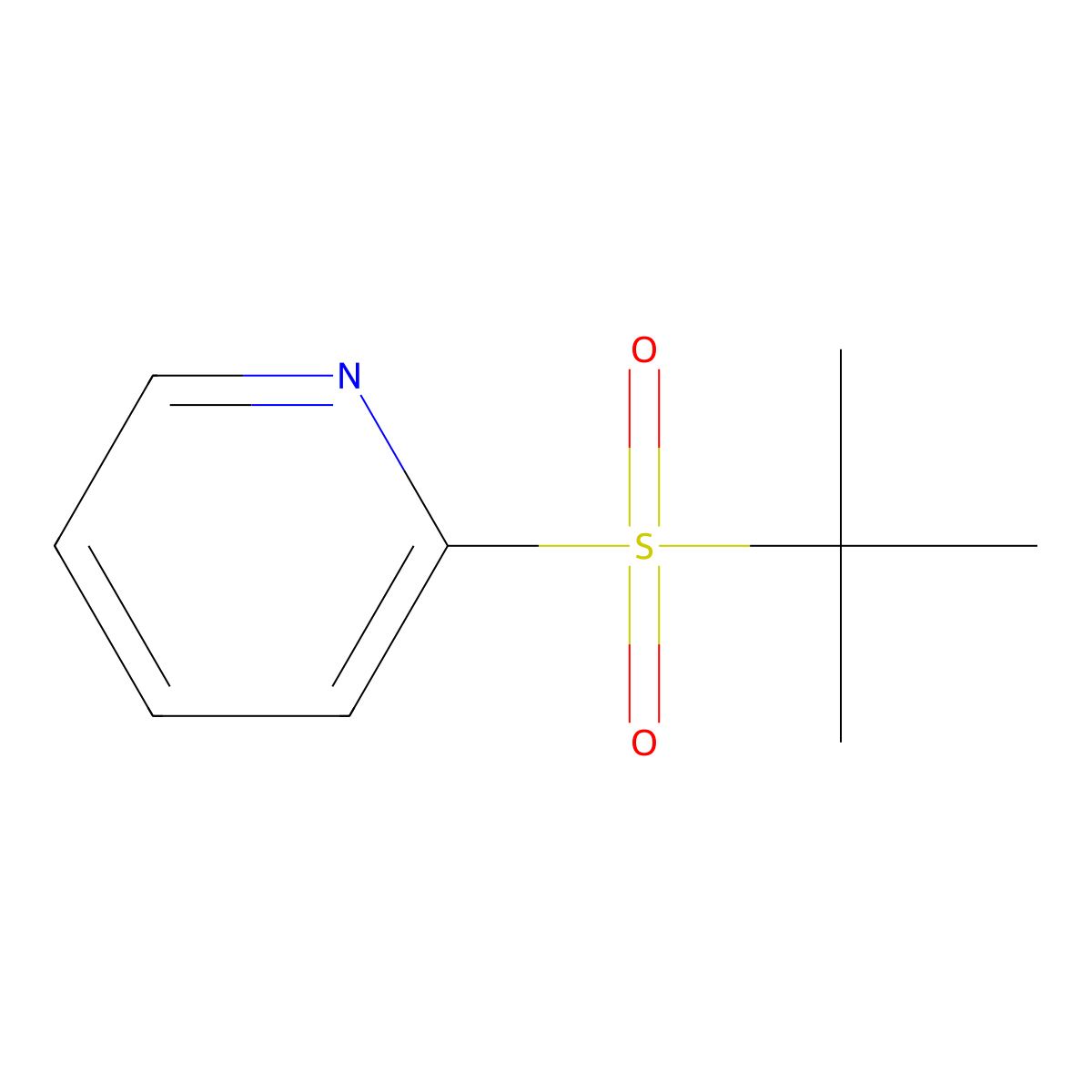 2-(Tert-butylsulfonyl)pyridine molecular structure, CAS 25752-74-3