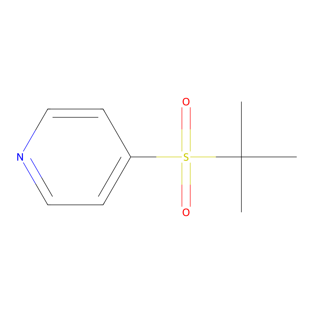 4-(Tert-butylsulfonyl)pyridine molecular structure, CAS 25752-75-4