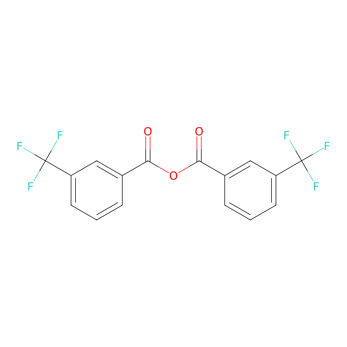 3-Trifluoromethylbenzoic anhydride molecular structure, CAS 25753-15-5