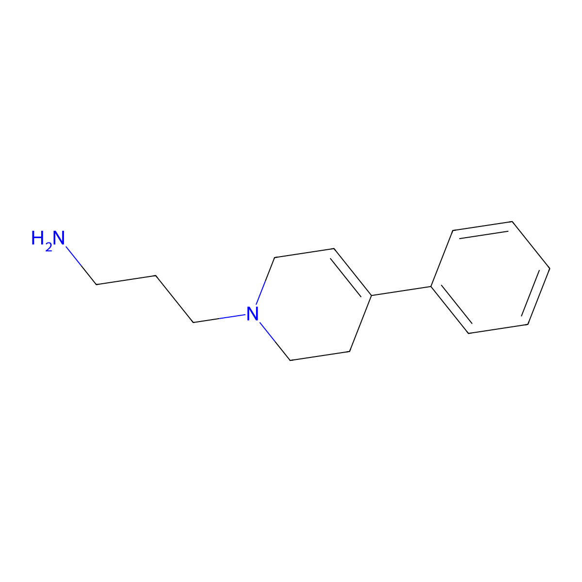 [3-(4-Phenyl-3,6-dihydropyridin-1(2H)-yl)propyl]amine molecular structure, CAS 25755-27-5