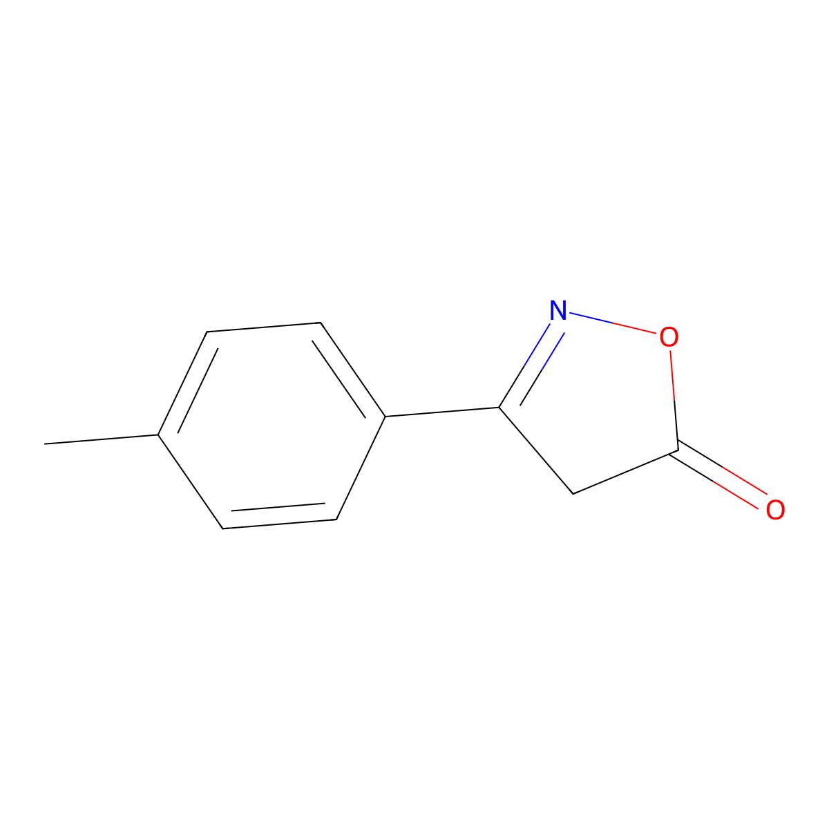 3-(4-Methylphenyl)-5(4H)-isoxazolone molecular structure, CAS 25755-82-2