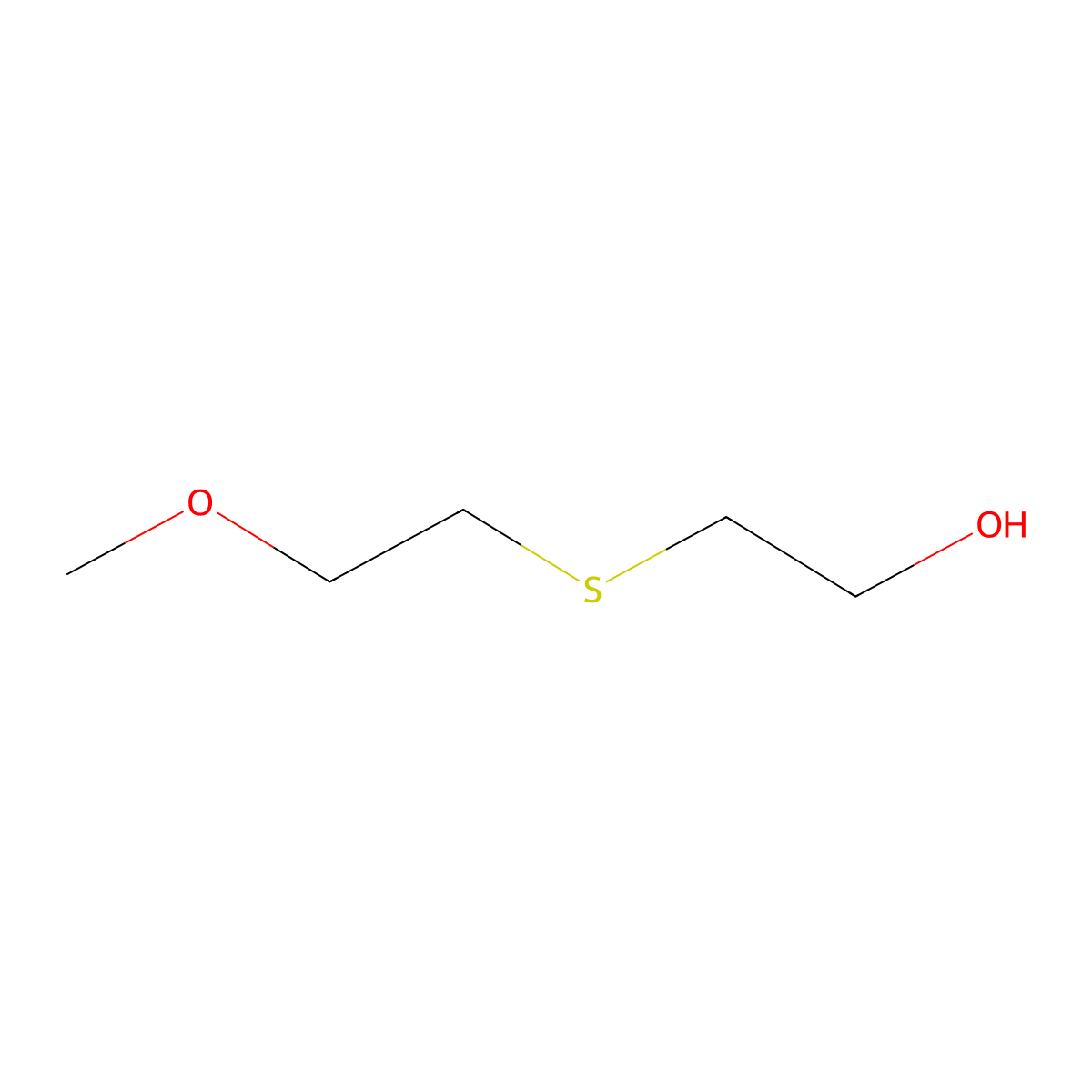 Ethanol, 2-(methoxyethylthio)- molecular structure, CAS 25756-33-6