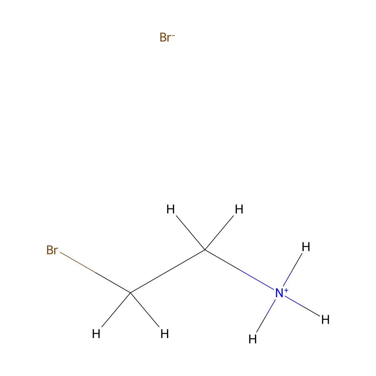 2-Bromoethylamine monohydrobromide molecular structure, CAS 2576-47-8