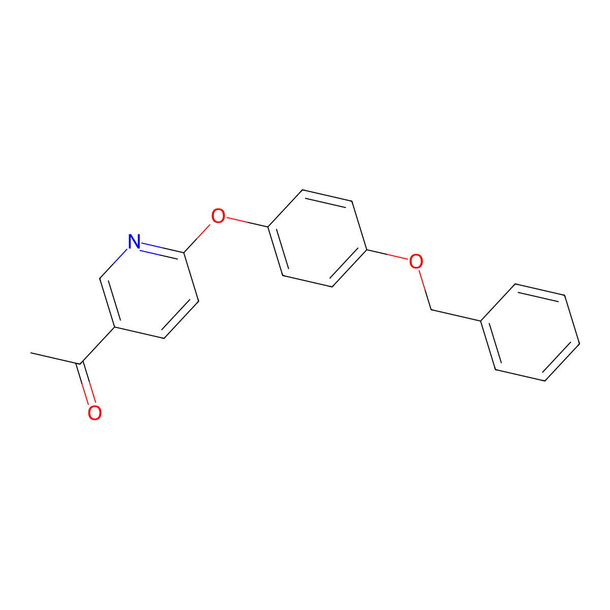 5-Acetyl-2-(4-(benzyloxy)phenoxy)) pyridine molecular structure, CAS 257609-07-7