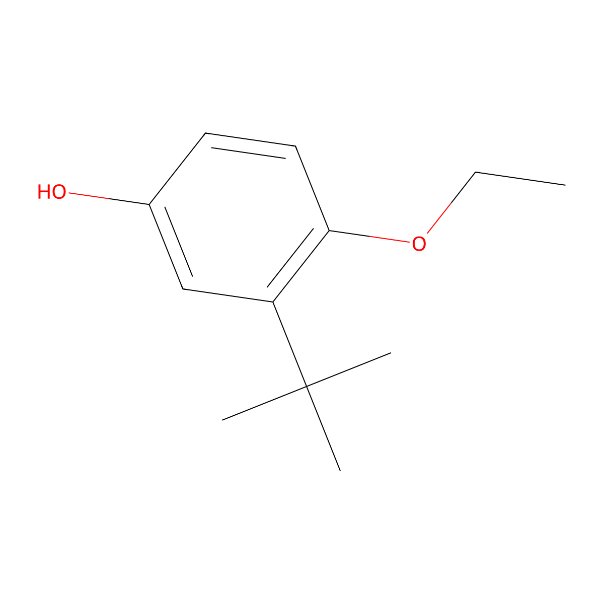 3-tert-Butyl-4-ethoxyphenol molecular structure, CAS 25762-85-0