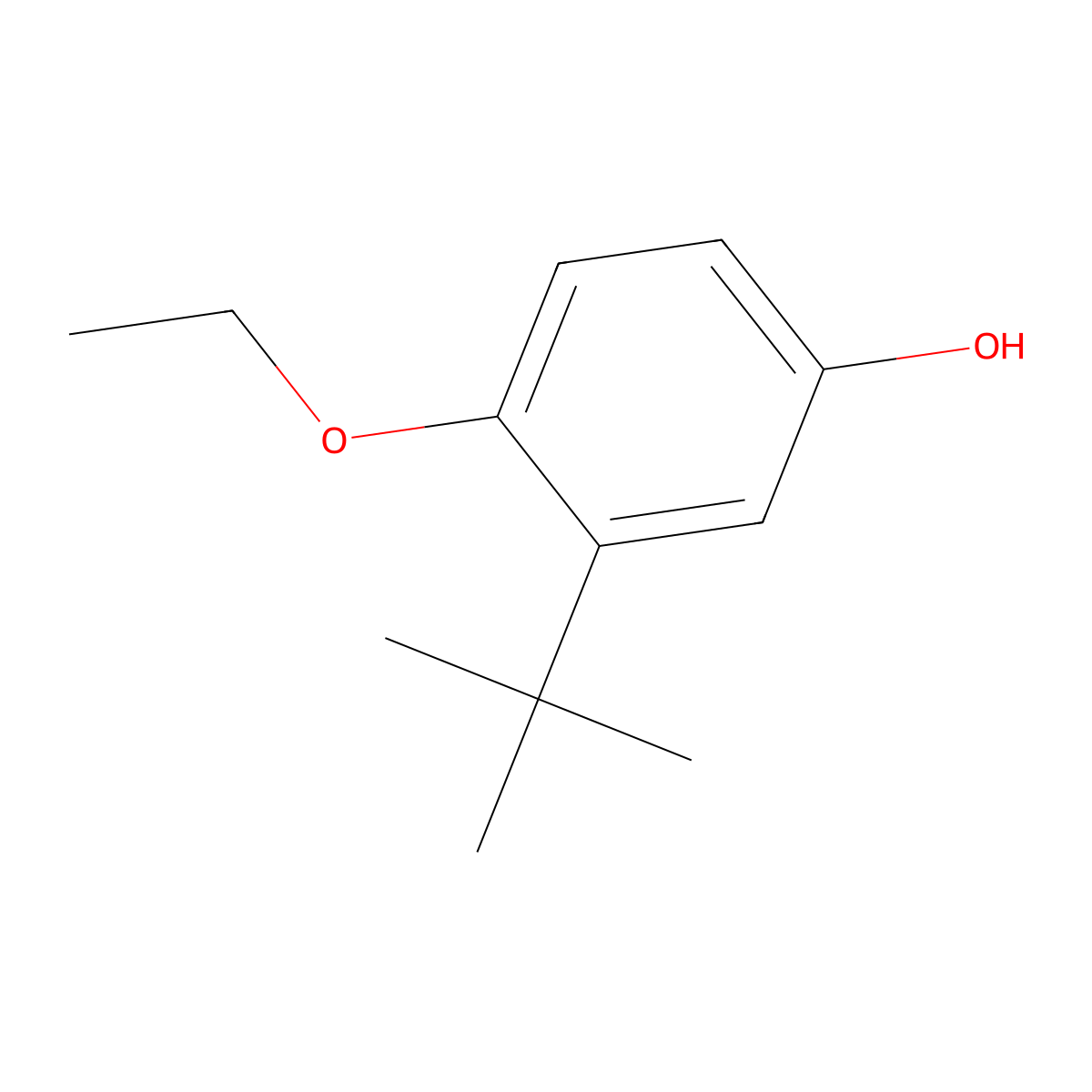 3-tert-Butyl-4-ethoxyphenol molecular structure, CAS 25762-85-0