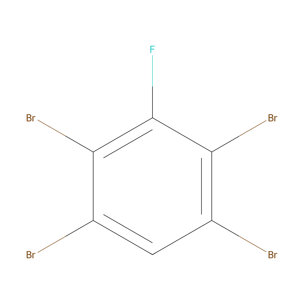 1,2,4,5-Tetrabromo-3-fluorobenzene molecular structure, CAS 257621-23-1