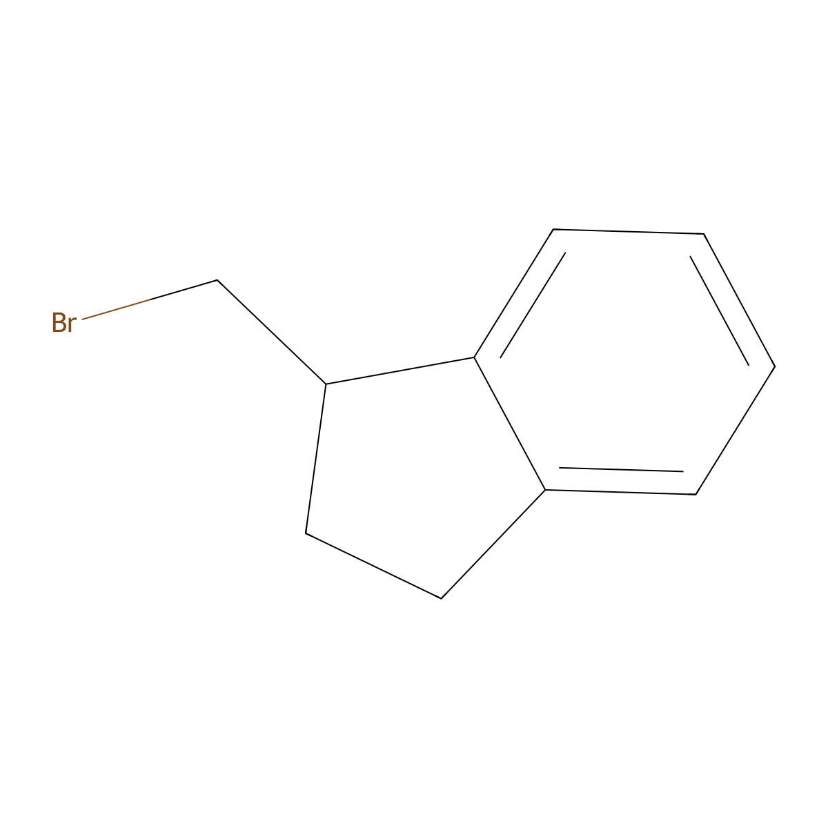1-(bromomethyl)-2,3-dihydro-1H-indene molecular structure, CAS 257632-92-1