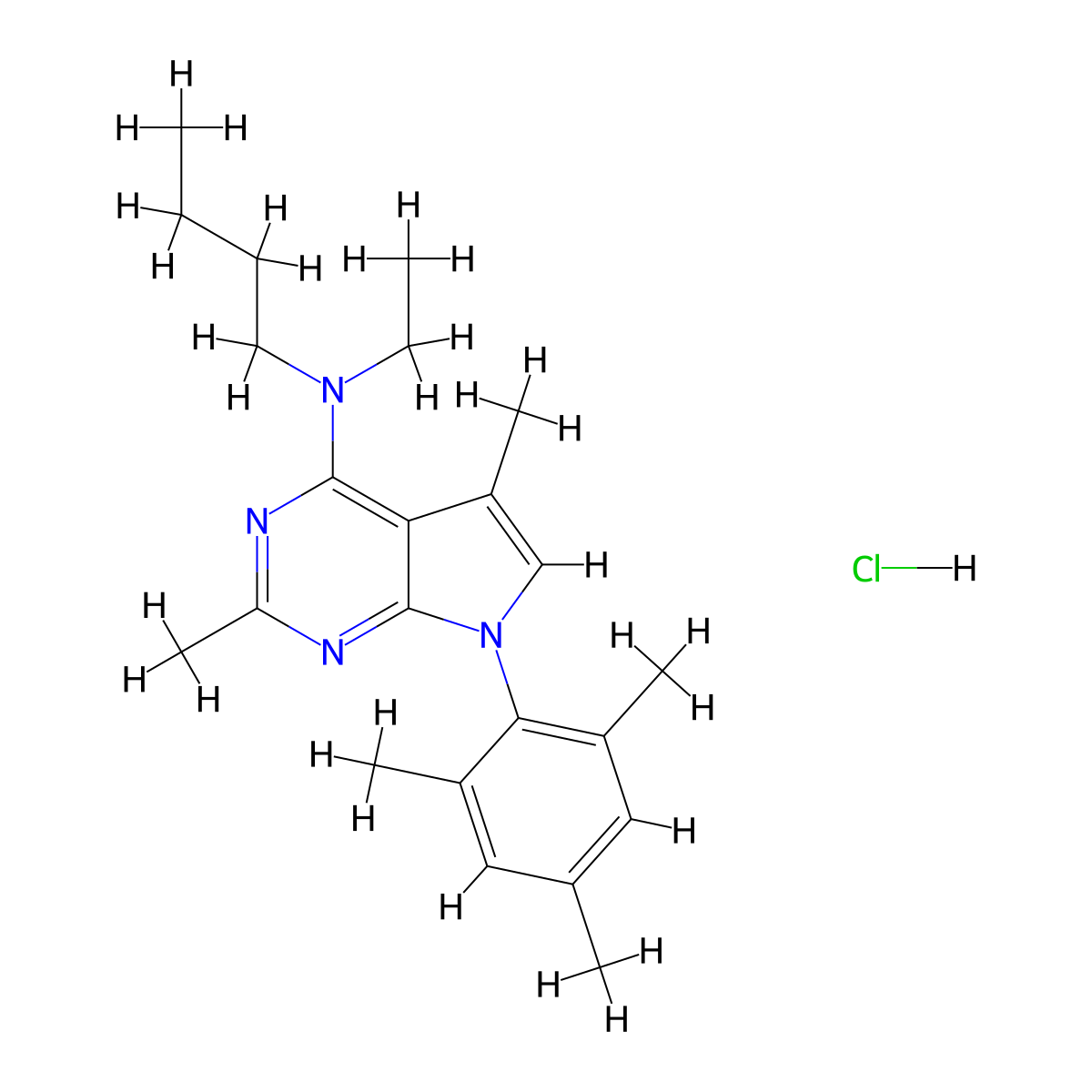 CP-154526 hydrochloride molecular structure, CAS 257639-98-8