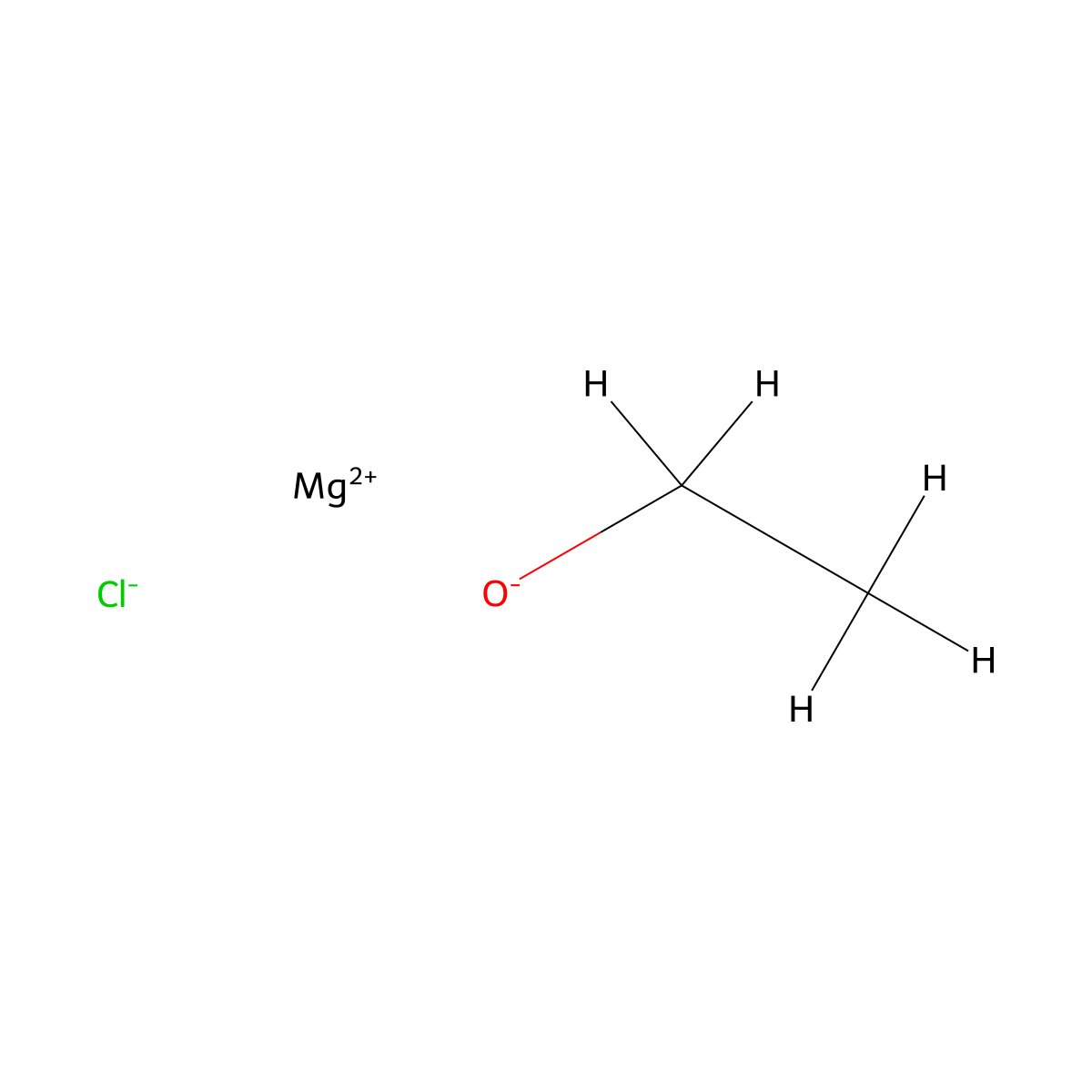 Chloroethoxymagnesium molecular structure, CAS 25764-17-4