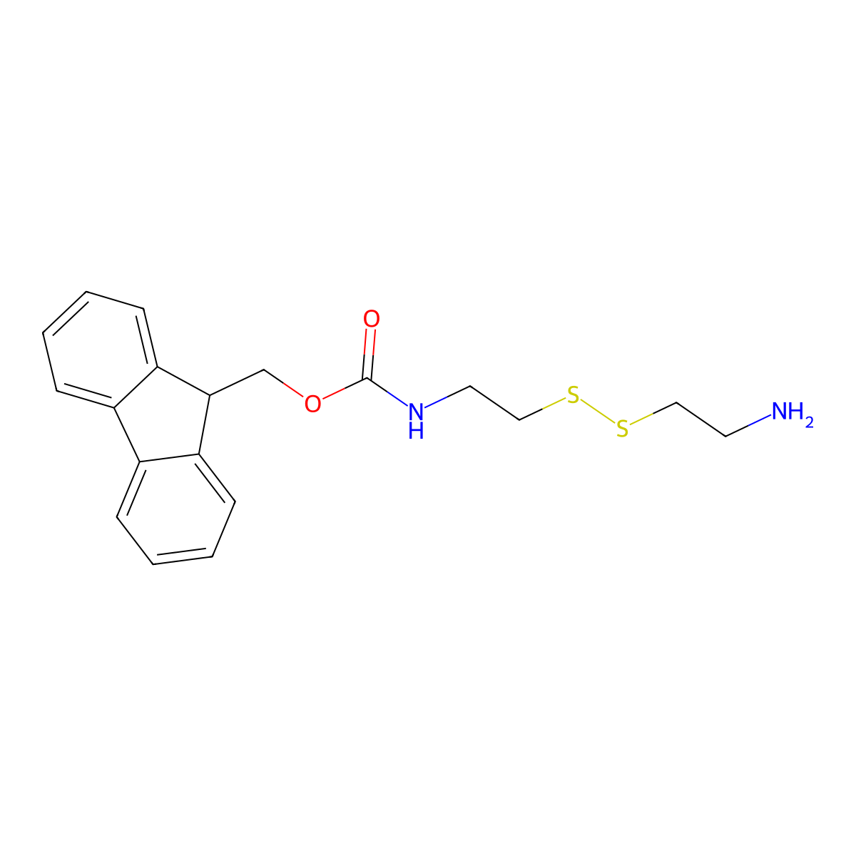 Mono-fmoc-cystamine molecular structure, CAS 2576471-32-2