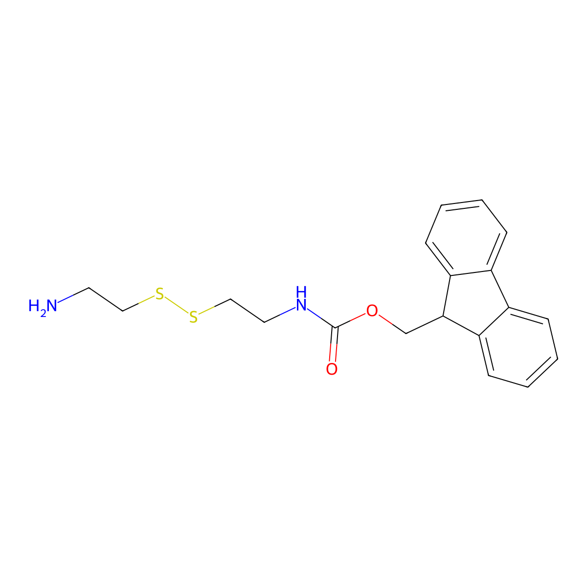 Mono-fmoc-cystamine molecular structure, CAS 2576471-32-2