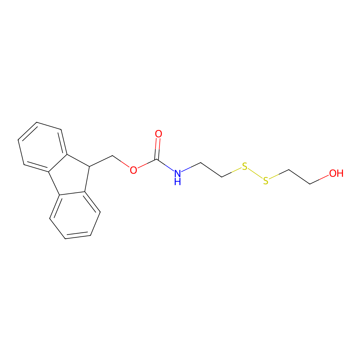 2-[[2-(Fmoc-amino)ethyl]disulfanyl]ethanol molecular structure, CAS 2576471-39-9