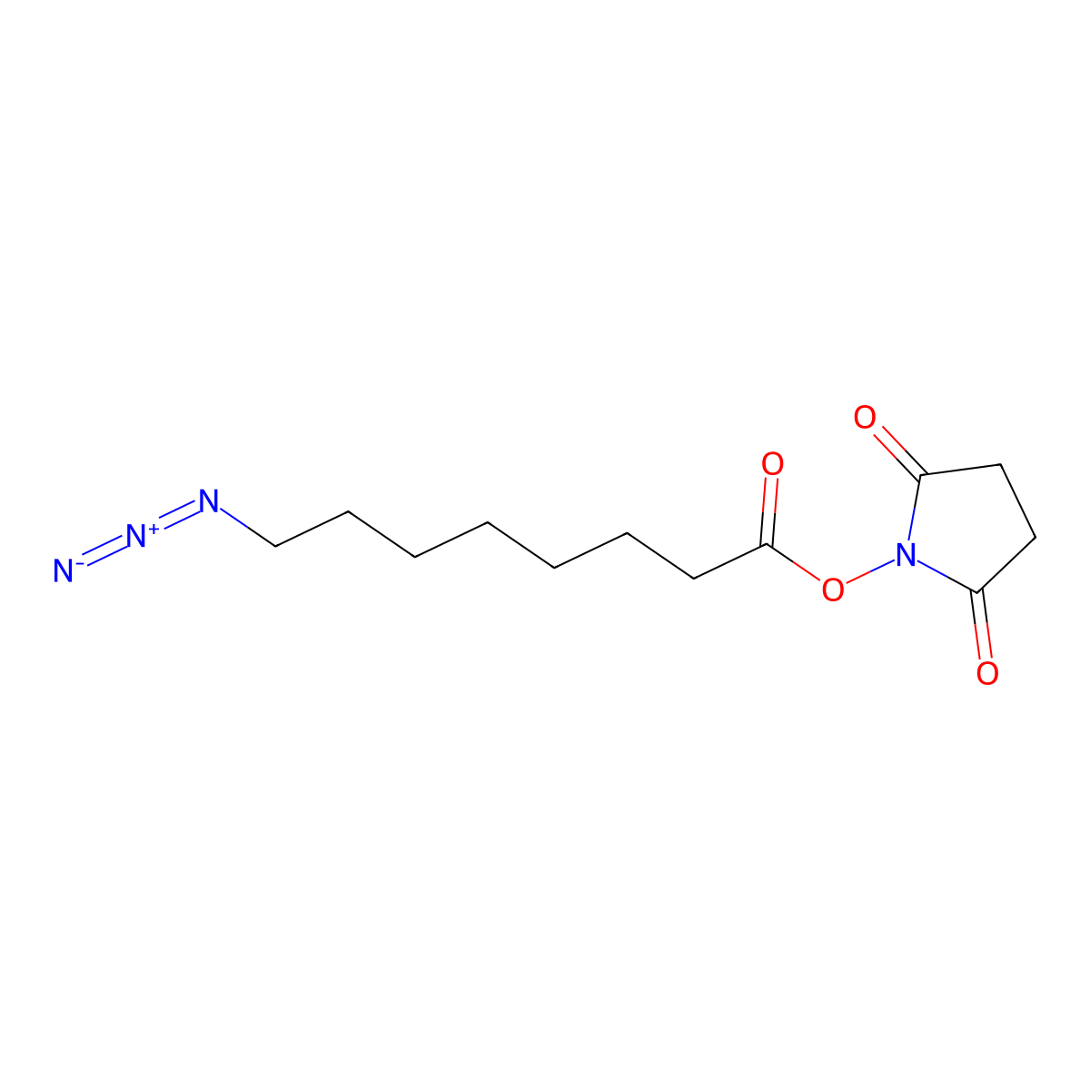 8-AZido-octanoyl-OSu molecular structure, CAS 2576471-56-0