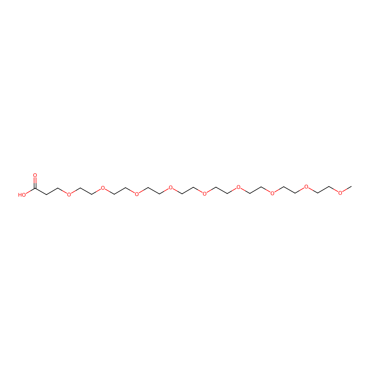 m-PEG9-acid molecular structure, CAS 2576495-35-5