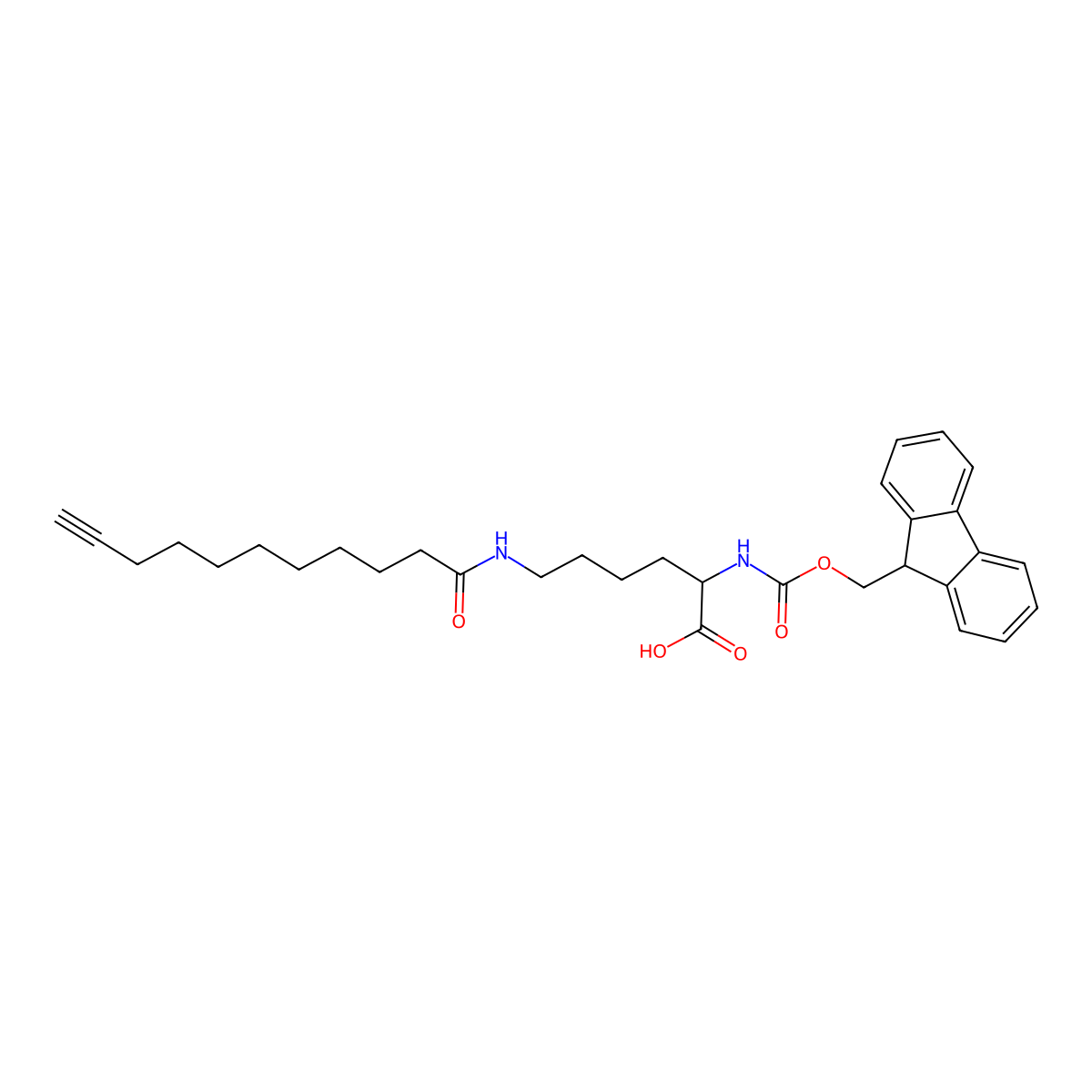 Fmoc-Lys(Undecynoyl) molecular structure, CAS 2576507-95-2