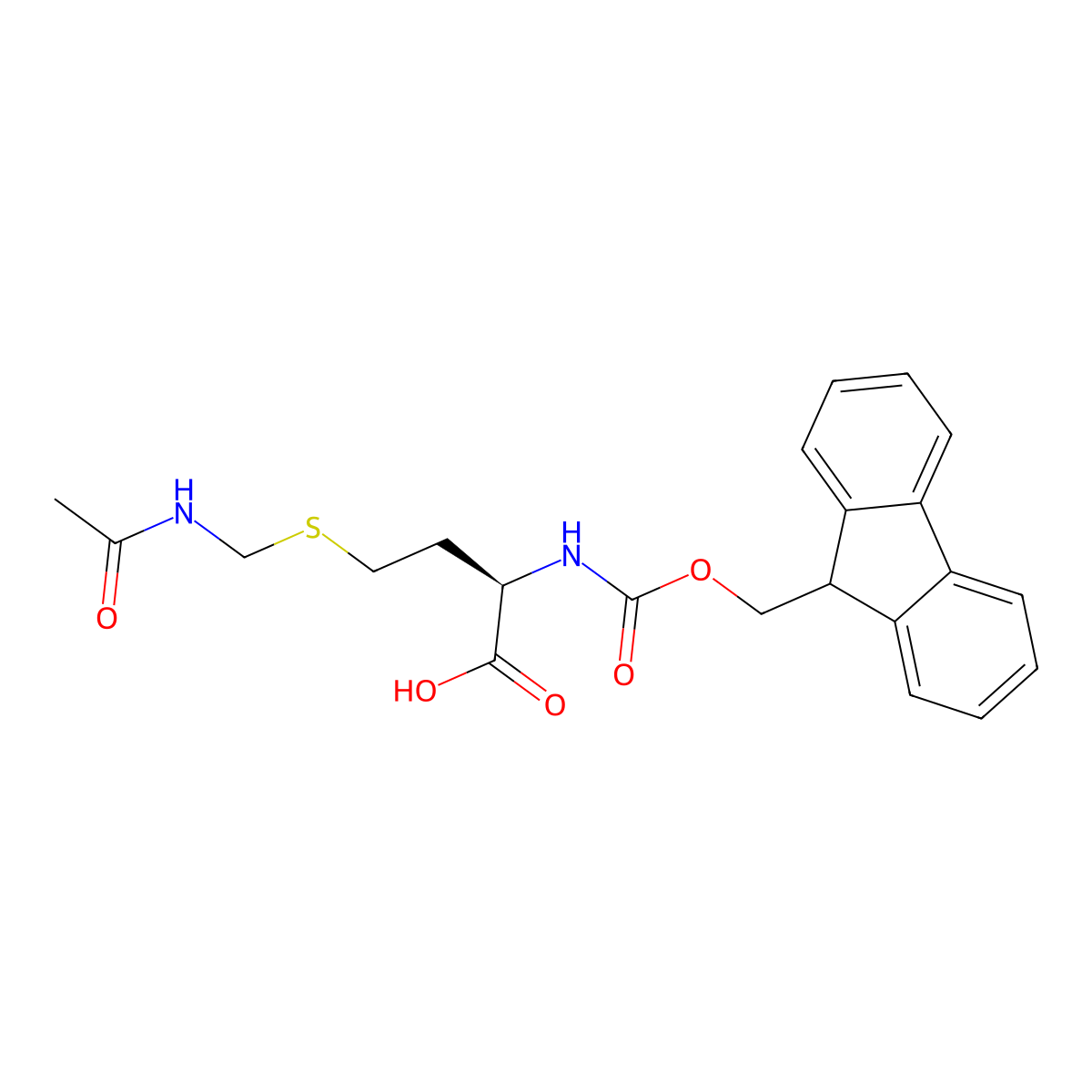 Fmoc-D-HCys(Acm)-OH molecular structure, CAS 2576507-96-3