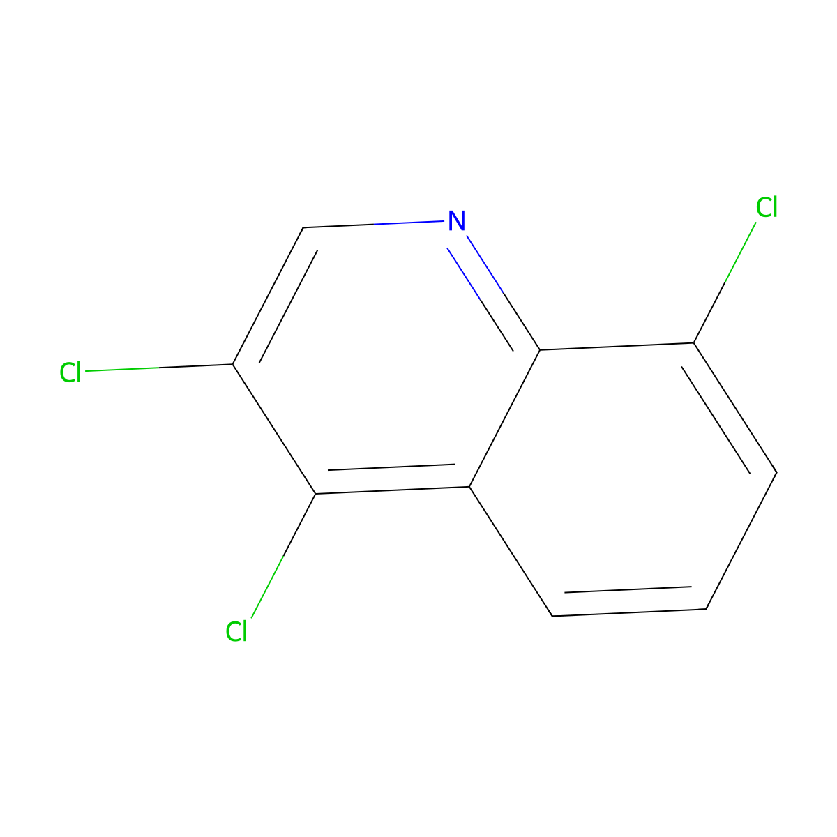 3,4,8-Trichloroquinoline molecular structure, CAS 25771-77-1