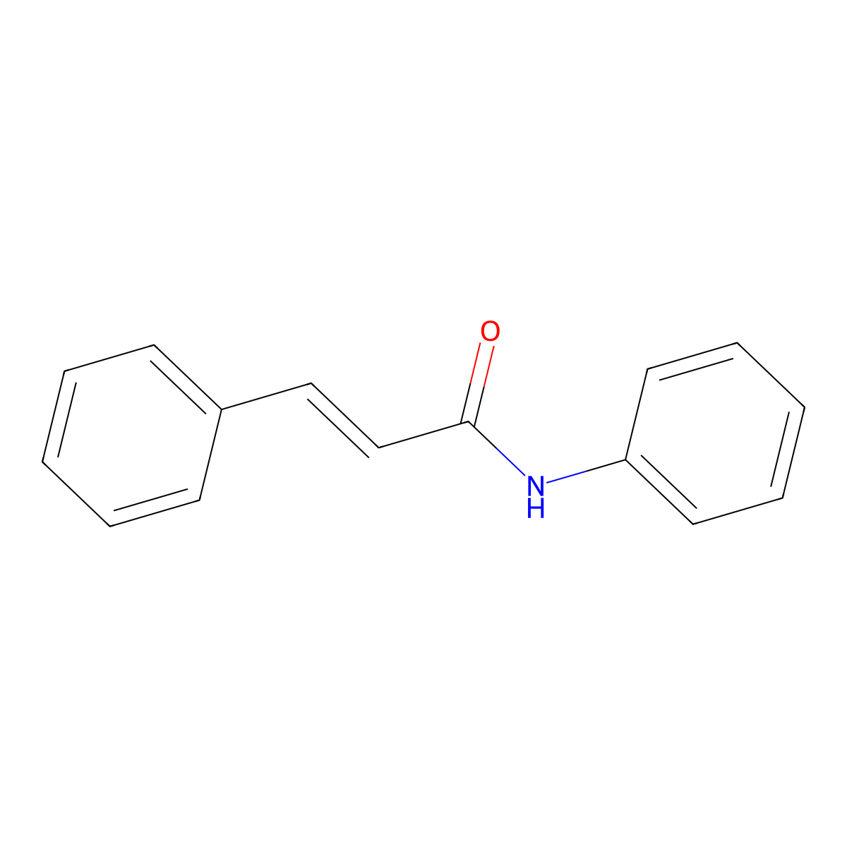 Cinnamanilide molecular structure, CAS 25775-89-7
