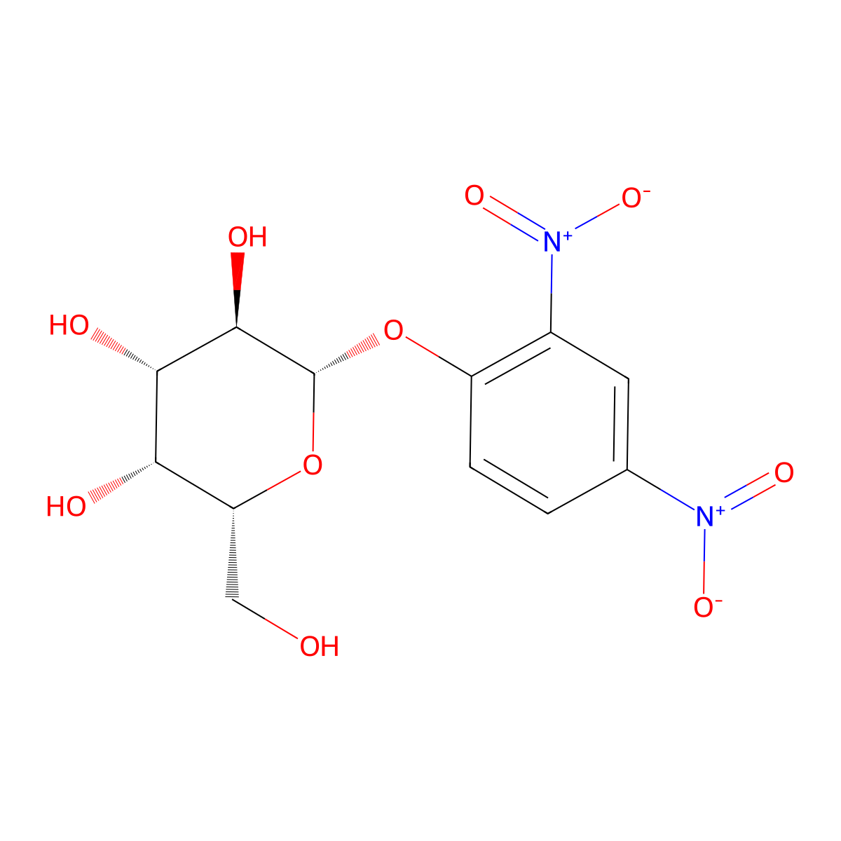 2,4-Dinitrophenyl beta-D-galactopyranoside molecular structure, CAS 25775-96-6