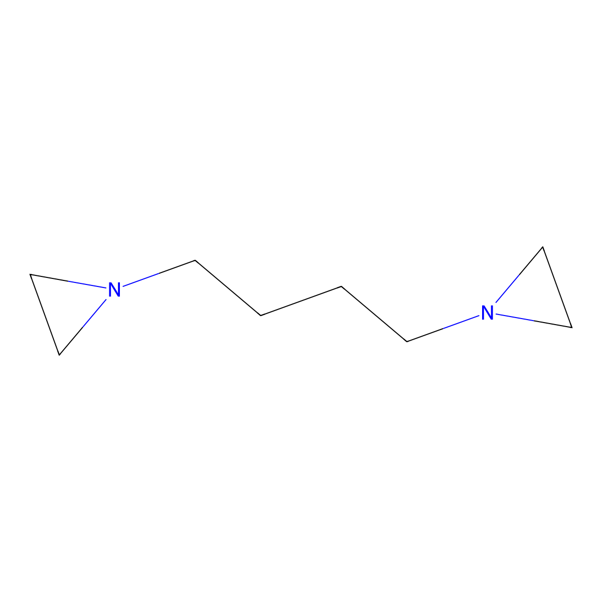 Aziridine, 1,1'-(1,4-butanediyl)bis- molecular structure, CAS 25781-25-3