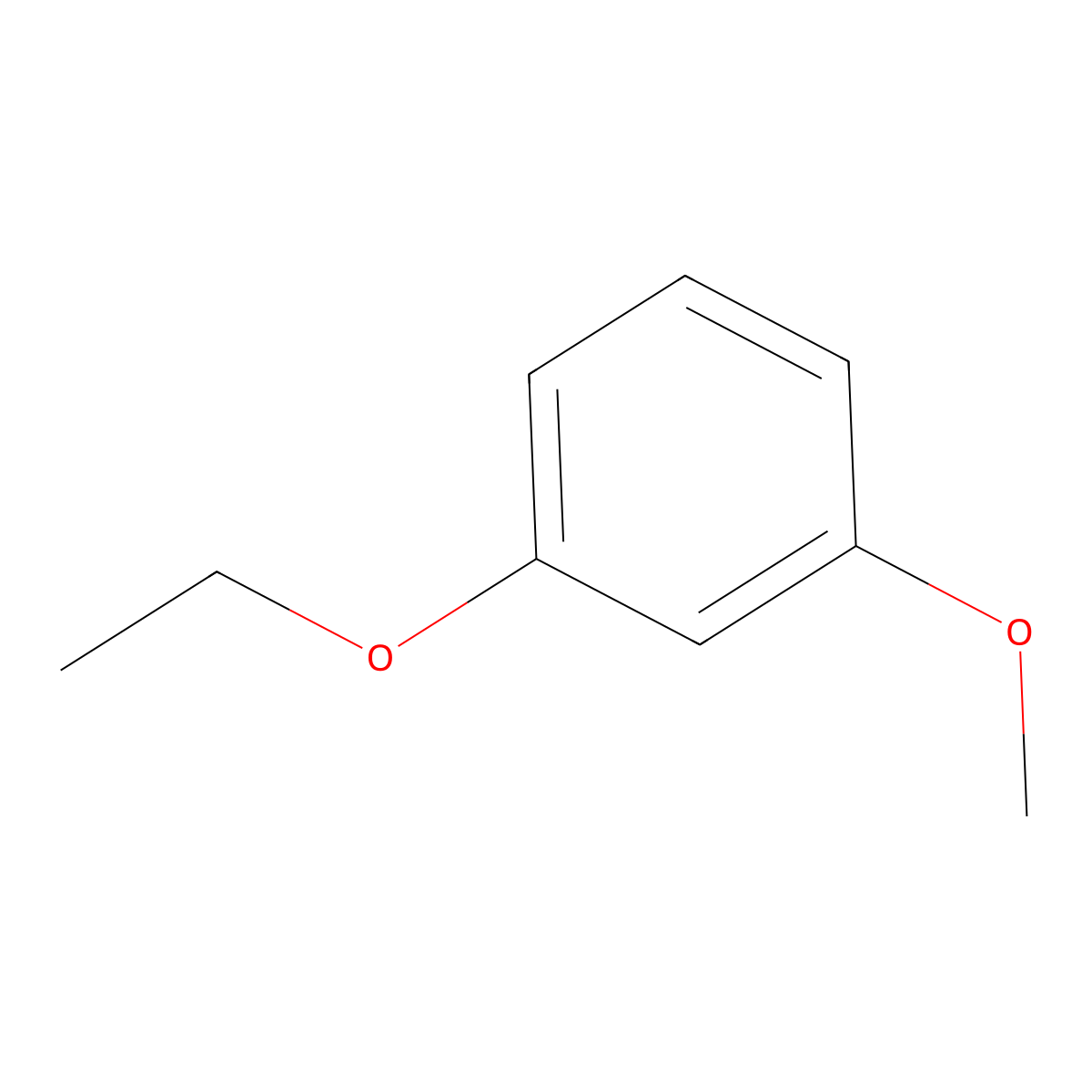 1-Ethoxy-3-methoxybenzene molecular structure, CAS 25783-45-3