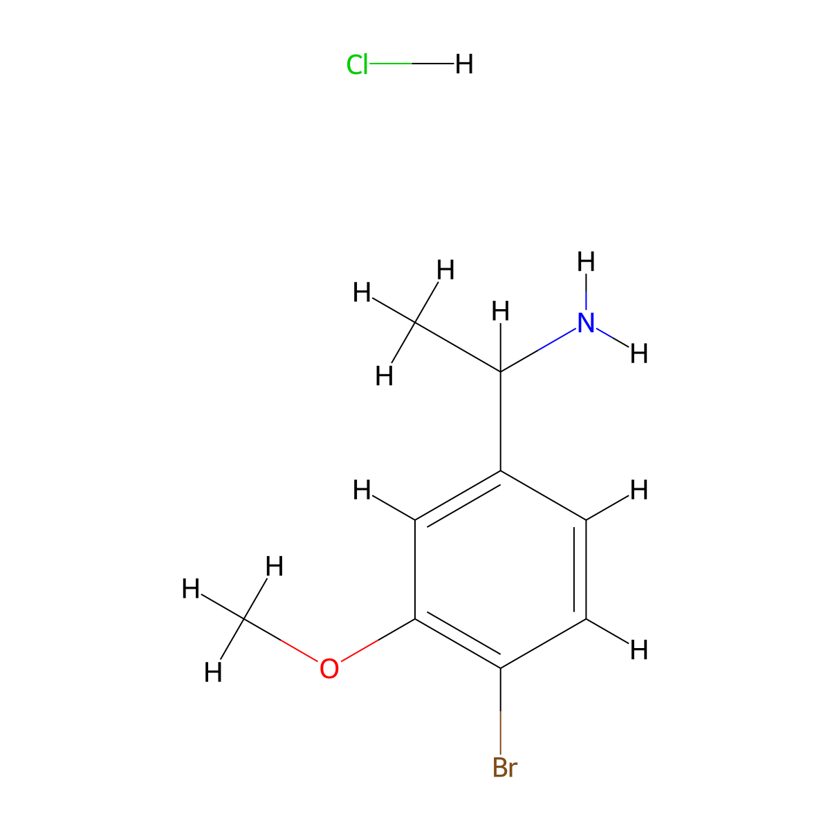 1-(4-Bromo-3-methoxyphenyl)ethan-1-amine hydrochloride molecular structure, CAS 2578302-35-7