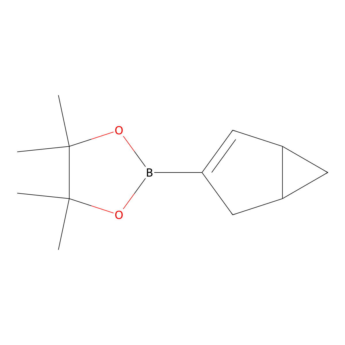 2-{Bicyclo[3.1.0]hex-2-en-3-yl}-4,4,5,5-tetramethyl-1,3,2-dioxaborolane molecular structure, CAS 2578302-68-6
