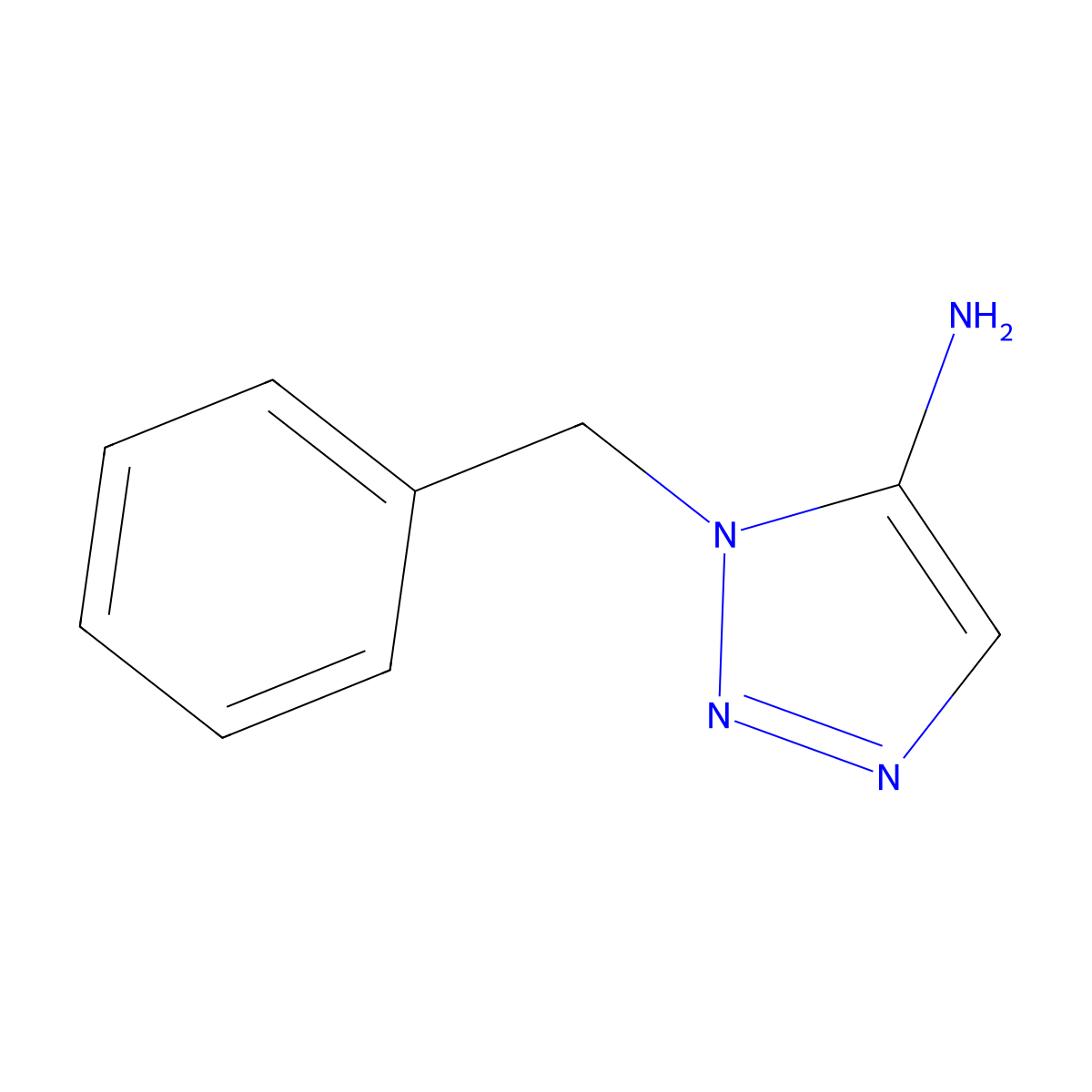 1-benzyl-1H-1,2,3-triazol-5-amine molecular structure, CAS 25784-58-1