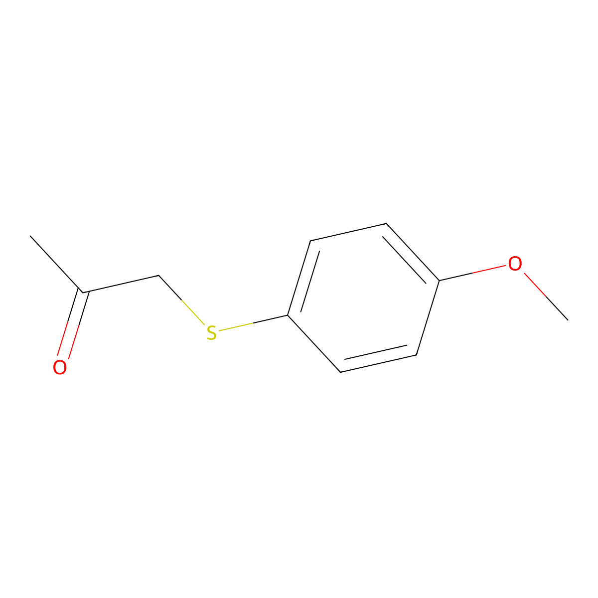 1-((4-Methoxyphenyl)thio)propan-2-one molecular structure, CAS 25784-84-3