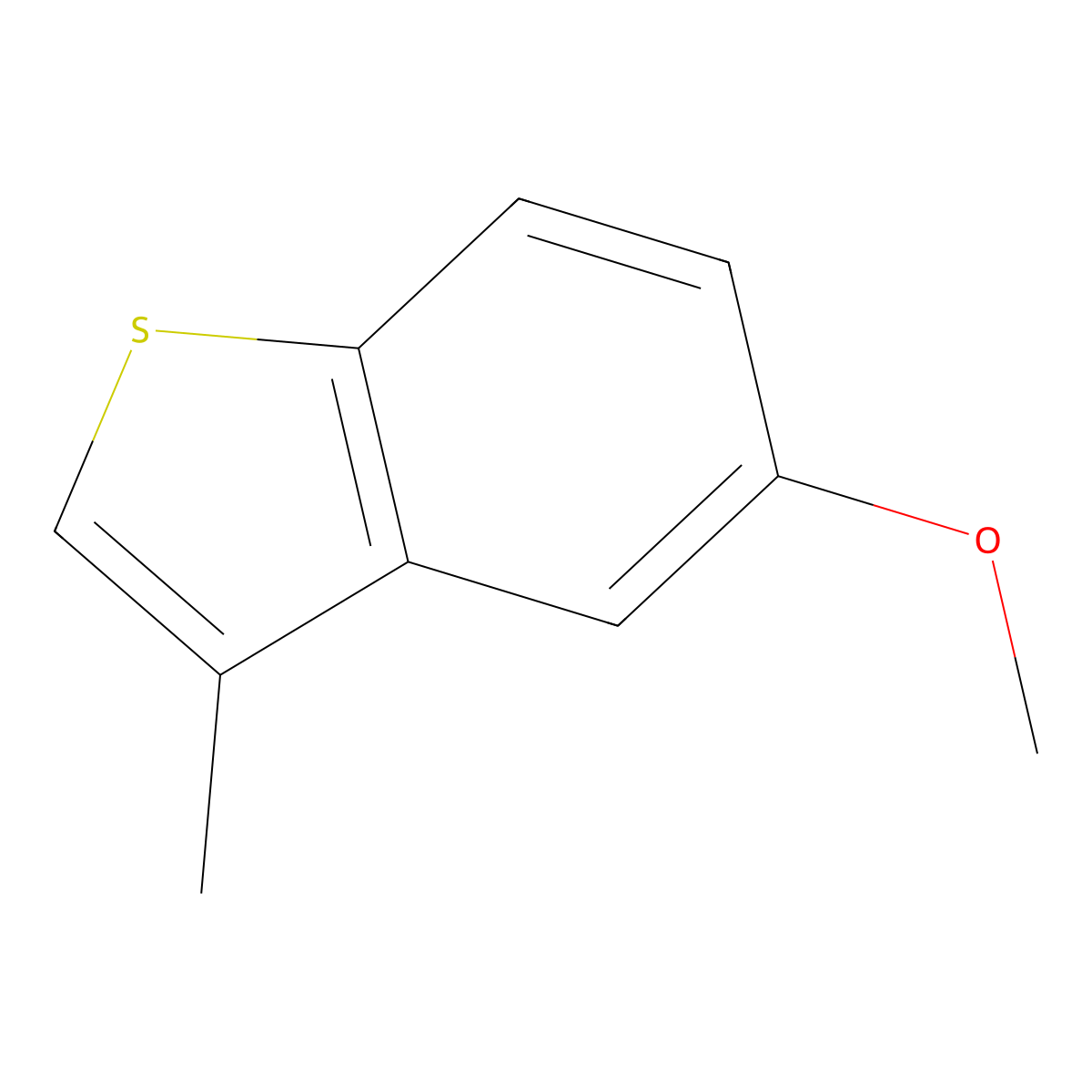 5-Methoxy-3-methylbenzothiophene molecular structure, CAS 25784-98-9
