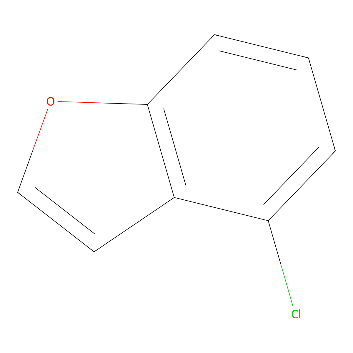 4-Chlorobenzofuran molecular structure, CAS 257864-14-5