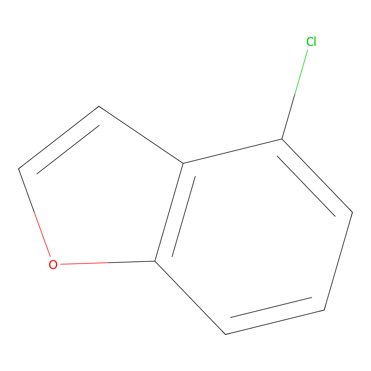 4-Chlorobenzofuran molecular structure, CAS 257864-14-5