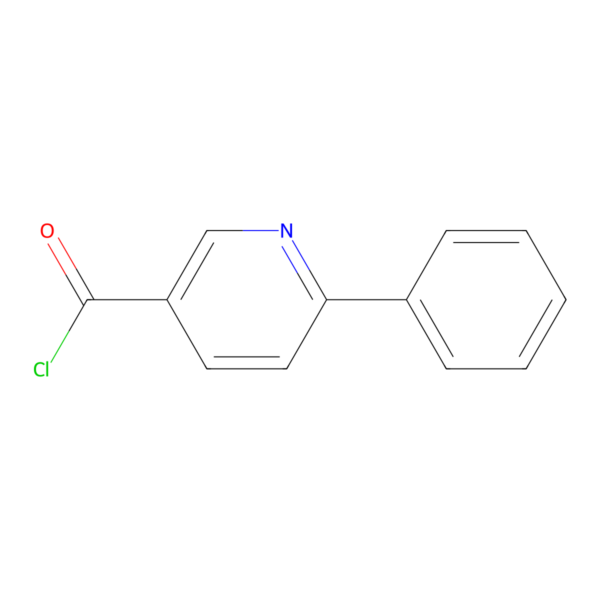 6-Phenylnicotinoyl chloride molecular structure, CAS 257876-10-1