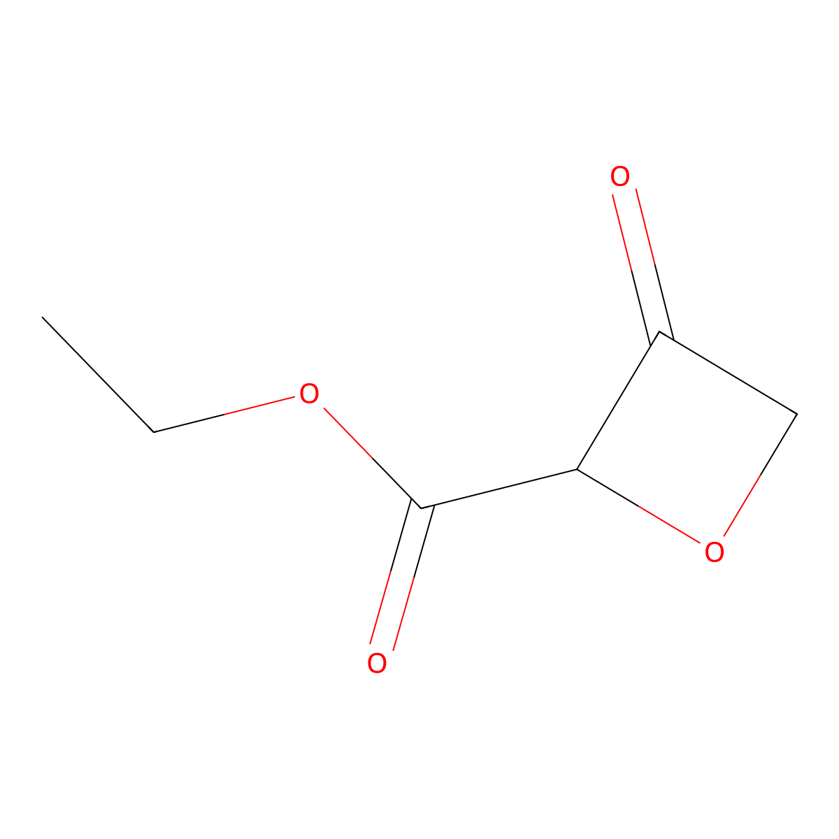 Ethyl 3-oxooxetane-2-carboxylate molecular structure, CAS 257883-97-9