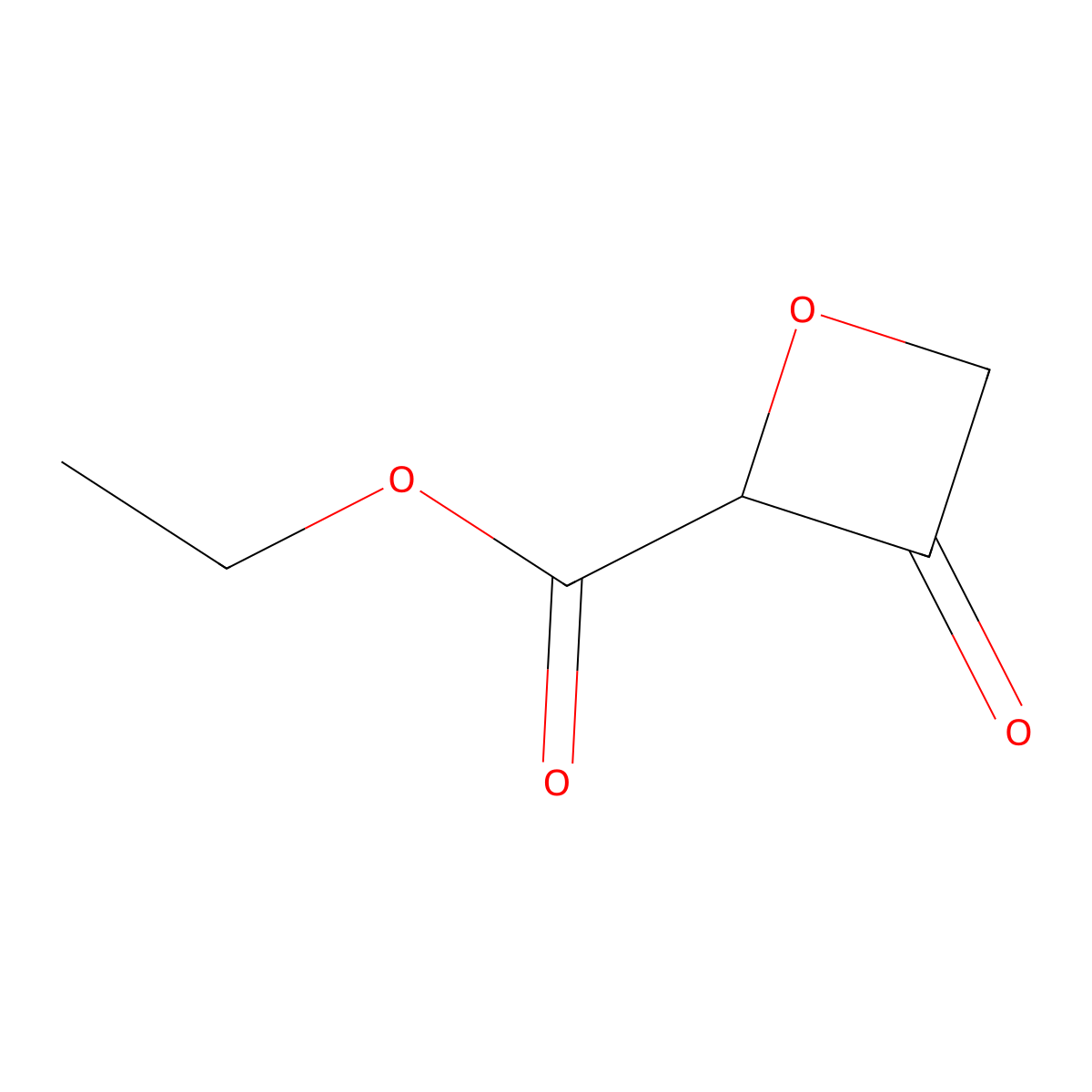 Ethyl 3-oxooxetane-2-carboxylate molecular structure, CAS 257883-97-9