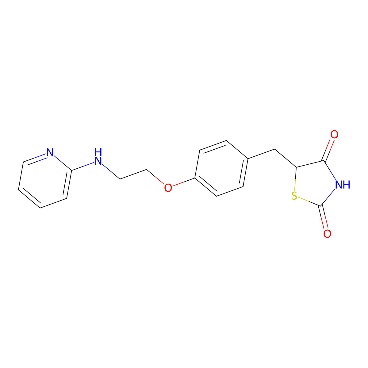 N-Desmethyl Rosiglitazone molecular structure, CAS 257892-31-2